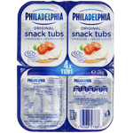 Philadelphia Original Spreadable Cream Cheese Snack Tub 136g