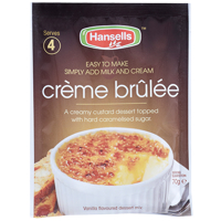 Hansells Creme Brulee Dessert Mix 70g