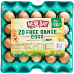 New Day Free Range Mixed Grade Eggs 20ea