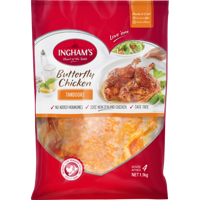 Ingham's Inghams Ready To Cook Tandoori Butterfly Chicken 1.1kg