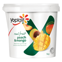 Yoplait Real Fruit Peach & Mango Yoghurt