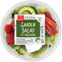 Pams Garden Salad with Dressing 120g