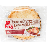 I Love Pies Angus Beef Mince & Mozzarella Pie 900g