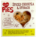 I Love Pies Spiced Chickpea & Spinach Pie 210g