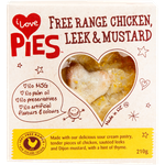 I Love Pies Free Range Chicken Leek & Mustard Pie 210g