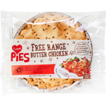 I Love Pies Free Range Butter Chicken Pie 870g