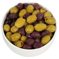 Service Deli Pitted Marinated Olives 1kg