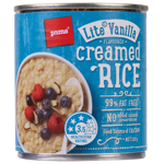 Pams Lite Vanilla Creamed Rice 220g