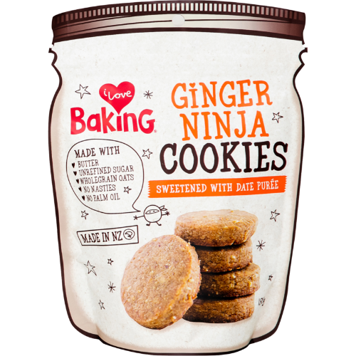 I Love Baking Ginger Ninja Cookies 185g