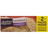 Huntley & Palmers Rosemary & Garlic Sesameal Crackers 200g
