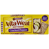 Arnott's Vita-Weat Cracked Pepper Crackers 250g