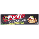 Arnott's Cracked Pepper Water Crackers 125g