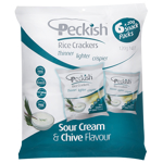 Peckish Sour Cream & Chives Rice Crackers 6pk