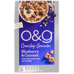 O&G Blueberry & Coconut Crunchy Granola 450g