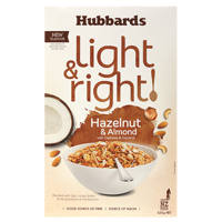Hubbards Light & Right Hazelnut & Almond Cereal 425g