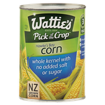 Wattie's Corn Whole Kernel With No Added Salt Or Sugar 410g