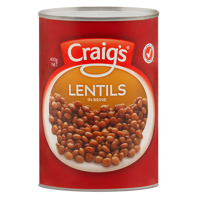 Craigs Lentils In Brine 400g