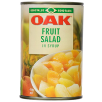 Oak Fruit Salad In Syrup 410g