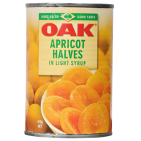 Oak Apricot Halves In Light Syrup 410g