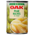 Oak Pear Halves In Syrup 410g
