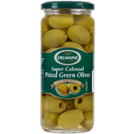 Delmaine Super Colossal Pitted Green Olives 470g