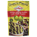 Crespo Pitted Green Olives With Chili Peppers 70g