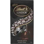 Lindt Lindor Extra Dark 60% Cocoa Chocolates 125g