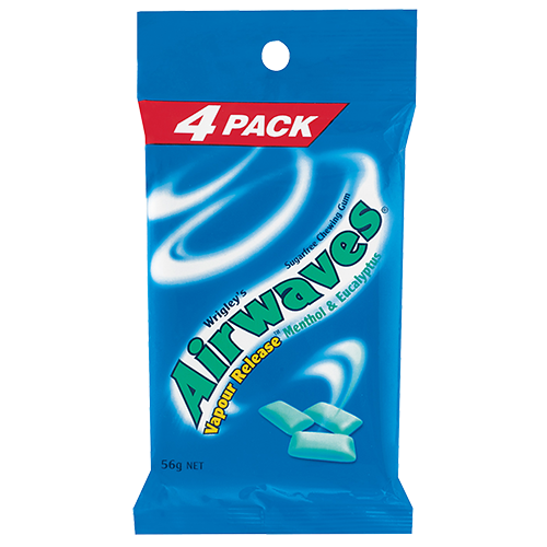 Wrigley's Airwaves Chewing-gum menthol & eucalyptus 7 paquets (98g) acheter  à prix réduit