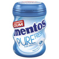 Mentos Pure Fresh Freshmint Sugarfree Gum 68g