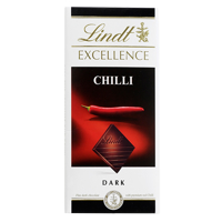 Lindt Excellence Chilli Dark Chocolate Block 100g