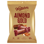 Whittaker's Mini Size Almond Gold 12 Chocolate Bars 180g