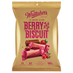 Whittaker's Mini Size Berry & Biscuit Chocolate Bars 12pk