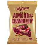 Whittaker's Mini Slab Almond & Cranberry 12pk