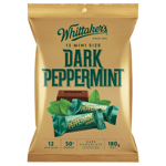 Whittaker's Mini Size Dark Peppermint  Chocolate Bars 180g (15 x 12pk)