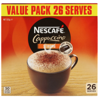 Nescafe Strong Cappucinno Sachets 26ea