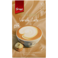 Greggs Cafe Gold Vanilla Latte Sachets 180g