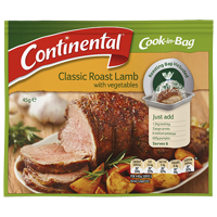 Continental Cook-in-Bag Classic Roast Lamb With Vegetables 45g