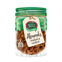 Mother Earth Roasted & Unsalted Almonds 400g