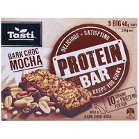 Tasti Protein Bar Dark Choc Mocha Bars 5pk