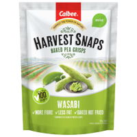Calbee Harvest Snaps Wasabi Baked Pea Crisps 93g