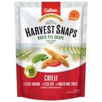 Calbee Harvest Snaps Chilli Baked Pea Crisps 93g