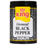 King Pepper Ground Black Pepper Pottle 50g