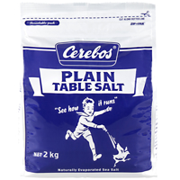 Cerebos Plain Table Salt Seasoning 2kg