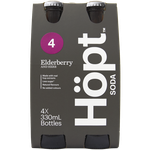 Hopt Elderberry & Herb Soda 4pk