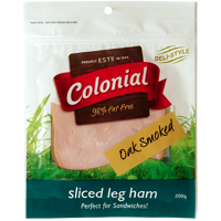 Colonial Oak Smoked Sliced Leg Ham 100g
