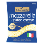 Rolling Meadow Mozzarella Grated Cheese 0.5kg