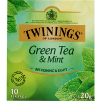 Twinings Mint Green Tea Bags 10ea