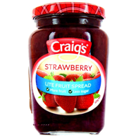 Craig's Craigs Lite Strawberry Jam 320g