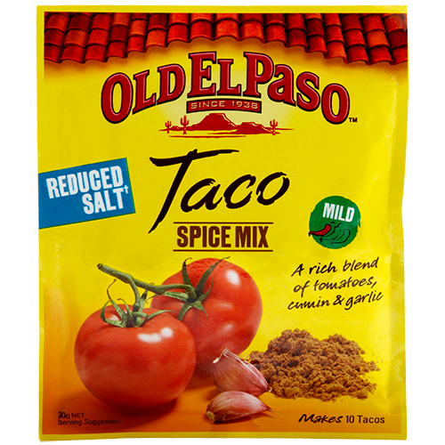 Old El Paso Mild Taco Spice Mix Reduced Salt 30g Prices Foodme