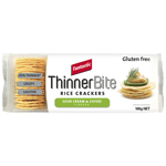 Fantastic Thinner Bite Sour Cream & Chives Rice Crackers 100g